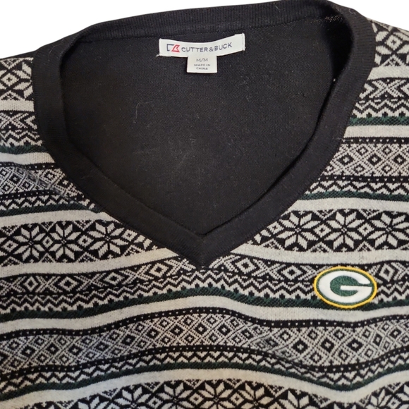 Cutter & Buck Men's Black Patterned Sweater - Picture 5 of 5